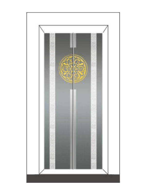 Nội thất thang máy bằng thép không gỉ khắc